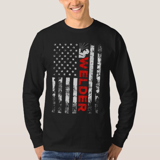 Welder Amerikaanse vlag Welding T-shirt (Voorkant)