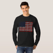 Welder  Amerikaanse vlag Welding  T-shirt (Voorkant volledig)