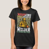 Welder Apparel Welding Blacksmith Metal Worker for T-shirt (Voorkant)