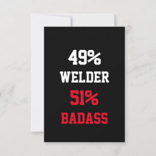 Welder Badass-Kaart Kaart