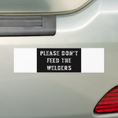 Welder Bumpersticker (Op auto)