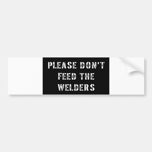 Welder Bumpersticker (Voorkant)