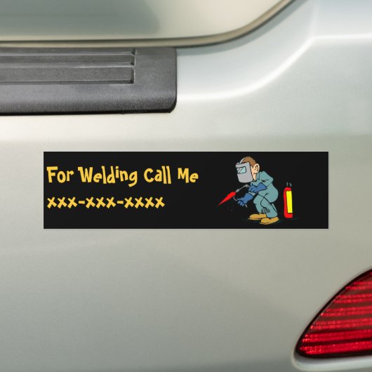 Welder Bumpersticker (Op auto)