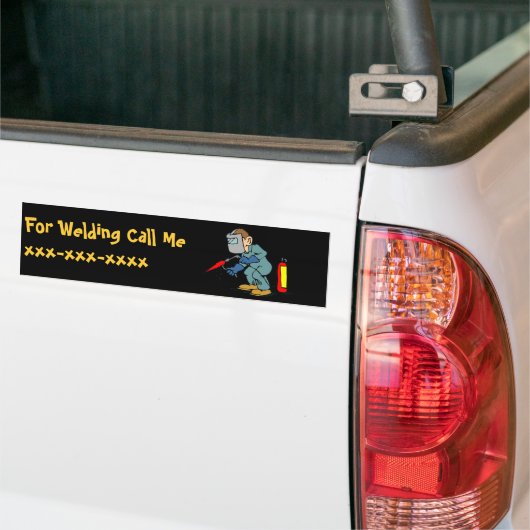Welder Bumpersticker (Op Truck)