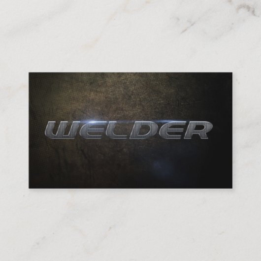 Welder Business card Visitekaartje (Voorkant)