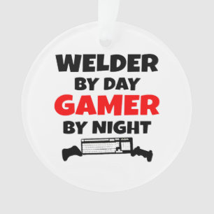 Welder by Day Gamer bij nacht Ornament