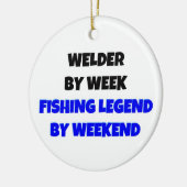 Welder by Week Gevist Legend by Weekend Keramisch Ornament (Links)