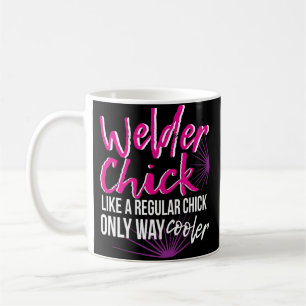 Welder Chick Women Coffee Mok Mam Funny Welding