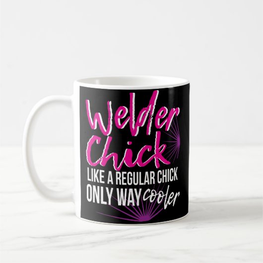 Welder Chick Women Coffee Mok Mam Funny Welding (Links)