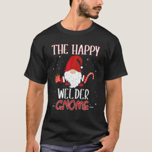 Welder Christmas Gnome Costume Matching Family T-shirt