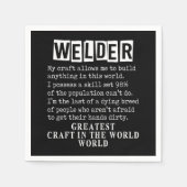 Welder Craft Profession Welding Weld Metal Gift Servet (Voorkant)