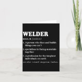 Welder Definition Welding For Men Funny Mens Weldi Kaart (Voorkant)