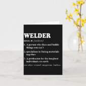Welder Definition Welding For Men Funny Mens Weldi Kaart (Gele Bloem)