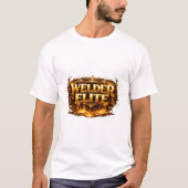 Welder Elite Luxury Gold Crown Molten Design T-shirt (Voorkant)