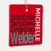 Welder Extraordinaire CUSTOM Keramisch Ornament (Rechts)