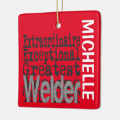 Welder Extraordinaire CUSTOM Keramisch Ornament (Links)