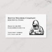 Welder Fabricator Contractor Service Business Card Visitekaartje (Voorkant)
