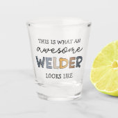 Welder Funny Geweldige Welder Gifts Shot Glas (Voorkant)