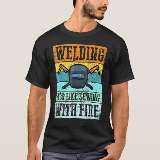 Welder Funny Retro Welding T-shirt (Voorkant)