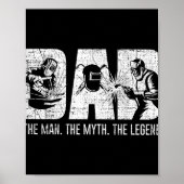 Welder Funny Welding Dad Man Myth Legend Father Poster (Voorkant)