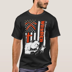 Welder geeft grappig Afbeelding op het lassen acht T-shirt
