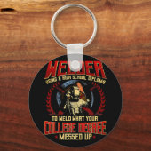 Welder Gifts Funny Sayings  Weld Fabricator Sleutelhanger (Voorkant)
