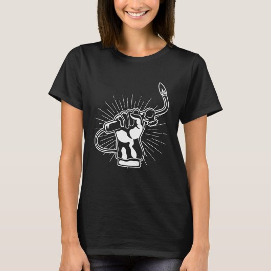 Welder Hand Ironwerker Blacksmith Welding Work Job T-shirt (Voorkant)