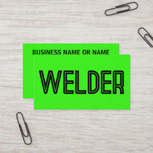 Welder Heldergroen Visitekaartje