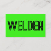 Welder Heldergroen Visitekaartje (Voorkant)