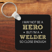 Welder Hero Humor nieuwigheid Sleutelhanger (Voorkant)