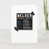 Welder Hourly Rates Kaart (Voorkant)