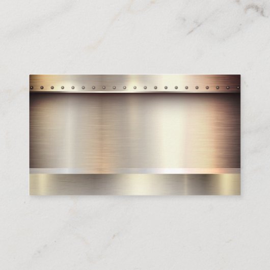 Welder | Industriële metallische penseelrivets Visitekaartje (Achterkant)