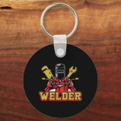 Welder Iron Metan Welding Professional Gift Sleutelhanger (Voorkant)