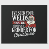 Welder kerstcadeautjes die ik je lassen grappig he cadeaupapier (Vlak)