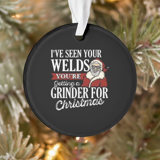 Welder kerstcadeautjes die ik je lassen grappig he ornament (Boom)