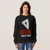Welder King Of Trades  Welder Saying For Proud Met Trui (Voorkant volledig)