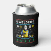 Welder Knit Ugly KerstSweater Gift Blikjeskoeler (Blikje Voorkant)