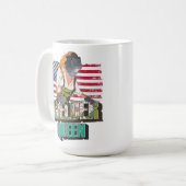 Welder koningin cadeau voor welzijnsmeisje koffiemok (Voorkant links)