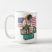 Welder koningin cadeau voor welzijnsmeisje koffiemok (Links)