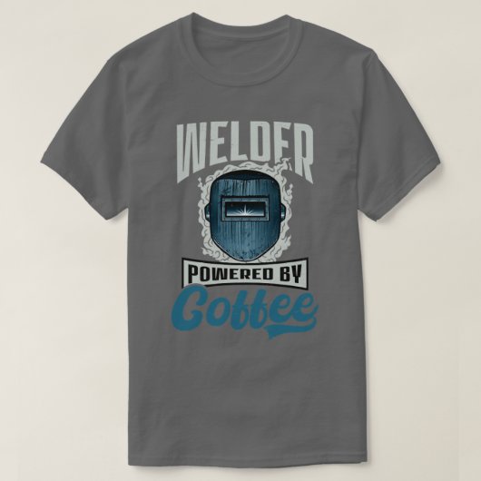 Welder met koffie (2) t-shirt (Design voorkant)