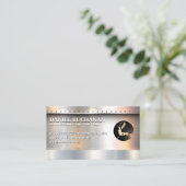 Welder | Metaal geborsteld met achtergrond van riv Visitekaartje (Staand voorkant)