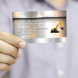 Welder   Metaal geborsteld met rivieren   Bull Doz Visitekaartje