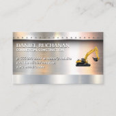 Welder | Metaal geborsteld met rivieren | Bull Doz Visitekaartje (Voorkant)