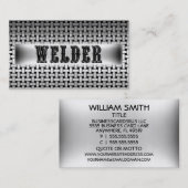 Welder Metal Look Visitekaartje (Voorkant / Achterkant)