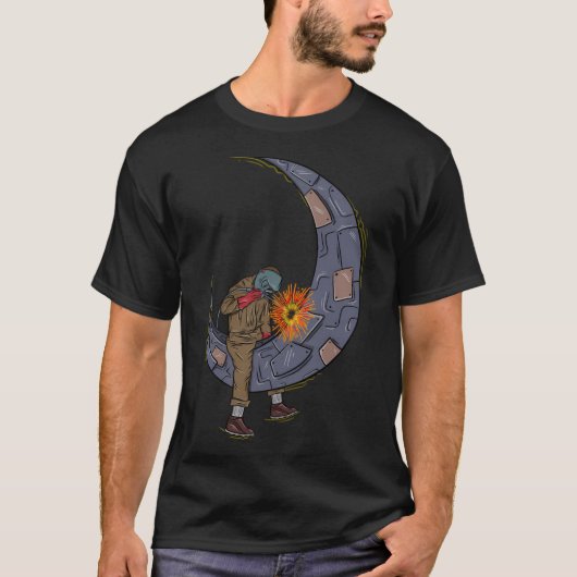 Welder Metal Moon T-shirt (Voorkant)
