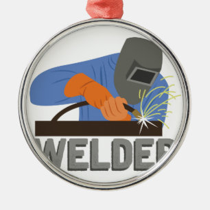 Welder Metalen Ornament