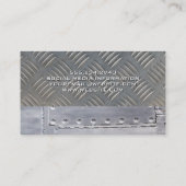 Welder | Metalen rivetten | Metaal staal Visitekaartje (Achterkant)