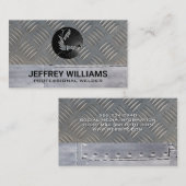 Welder | Metalen rivetten | Metaal staal Visitekaartje (Voorkant / Achterkant)