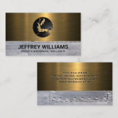 Welder | Metalen rivetten | Metaal Visitekaartje (Voorkant / Achterkant)