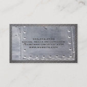 Welder | Metalen rivetten | Reservaten | Metaalgre Visitekaartje (Achterkant)